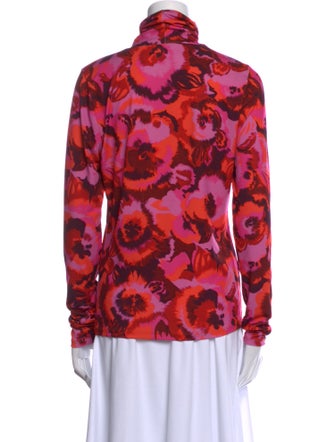 Essentiel Antwerp Floral Print Turtleneck Blouse