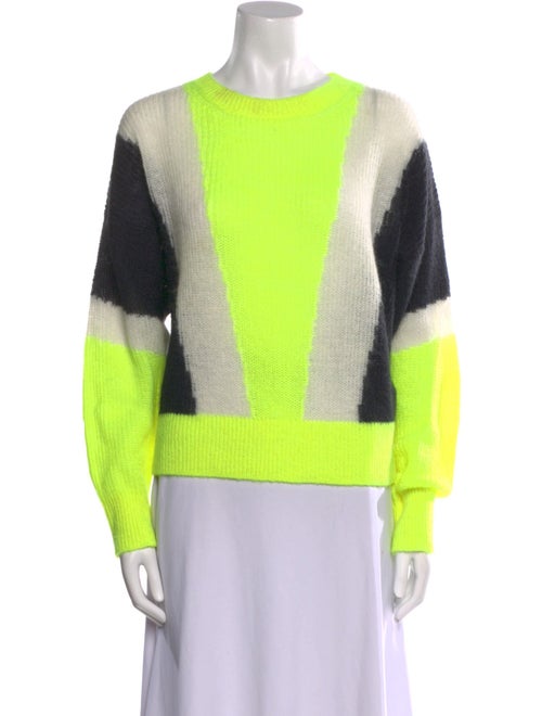 Essentiel Antwerp Colorblock Pattern Crew Neck Sweater