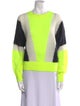 Essentiel Antwerp Colorblock Pattern Crew Neck Sweater