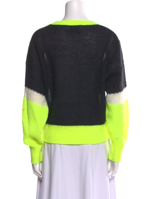 Essentiel Antwerp Colorblock Pattern Crew Neck Sweater