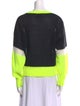 Essentiel Antwerp Colorblock Pattern Crew Neck Sweater
