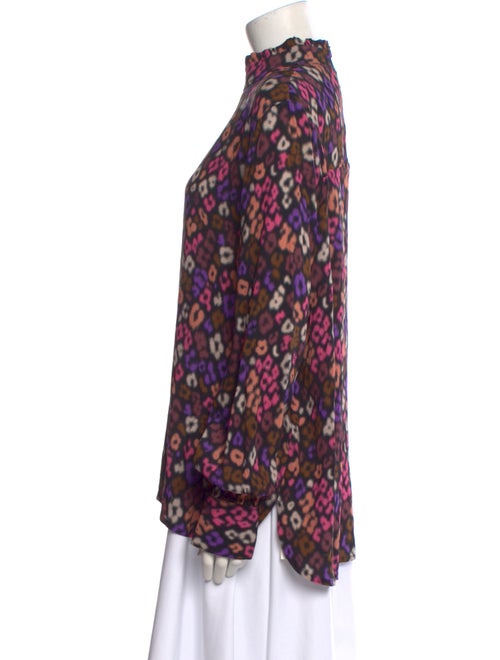 Essentiel Antwerp Printed Mock Neck Blouse