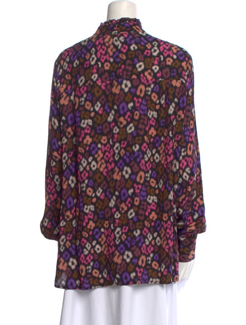 Essentiel Antwerp Printed Mock Neck Blouse