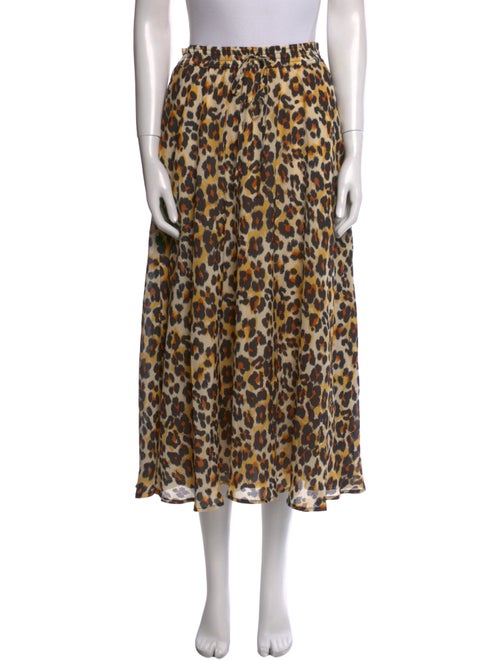 Essentiel Antwerp Animal Print Midi Length Skirt