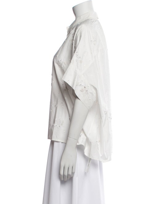 Essentiel Antwerp Short Sleeve Button-Up Top