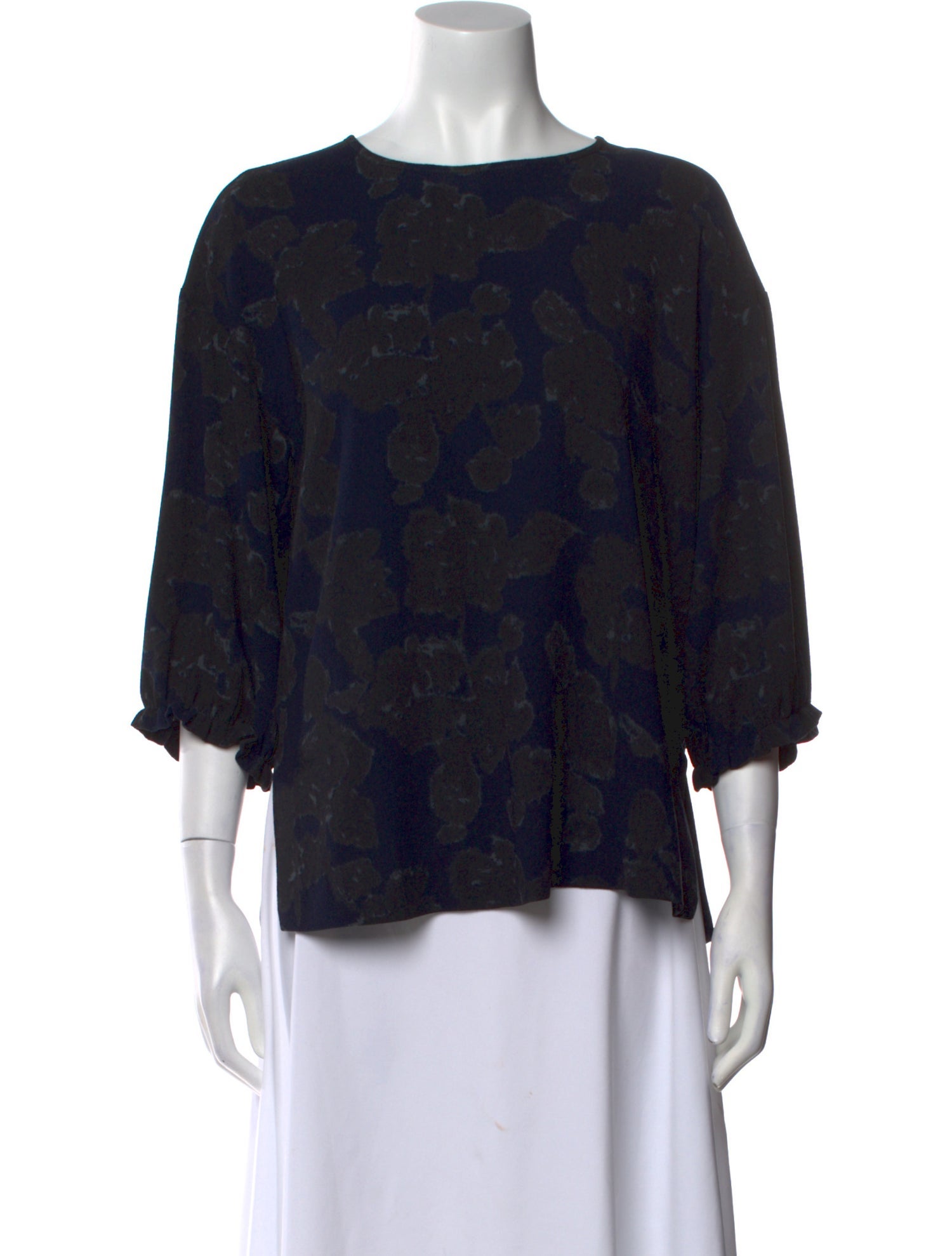Essentiel Antwerp Printed Scoop Neck Blouse
