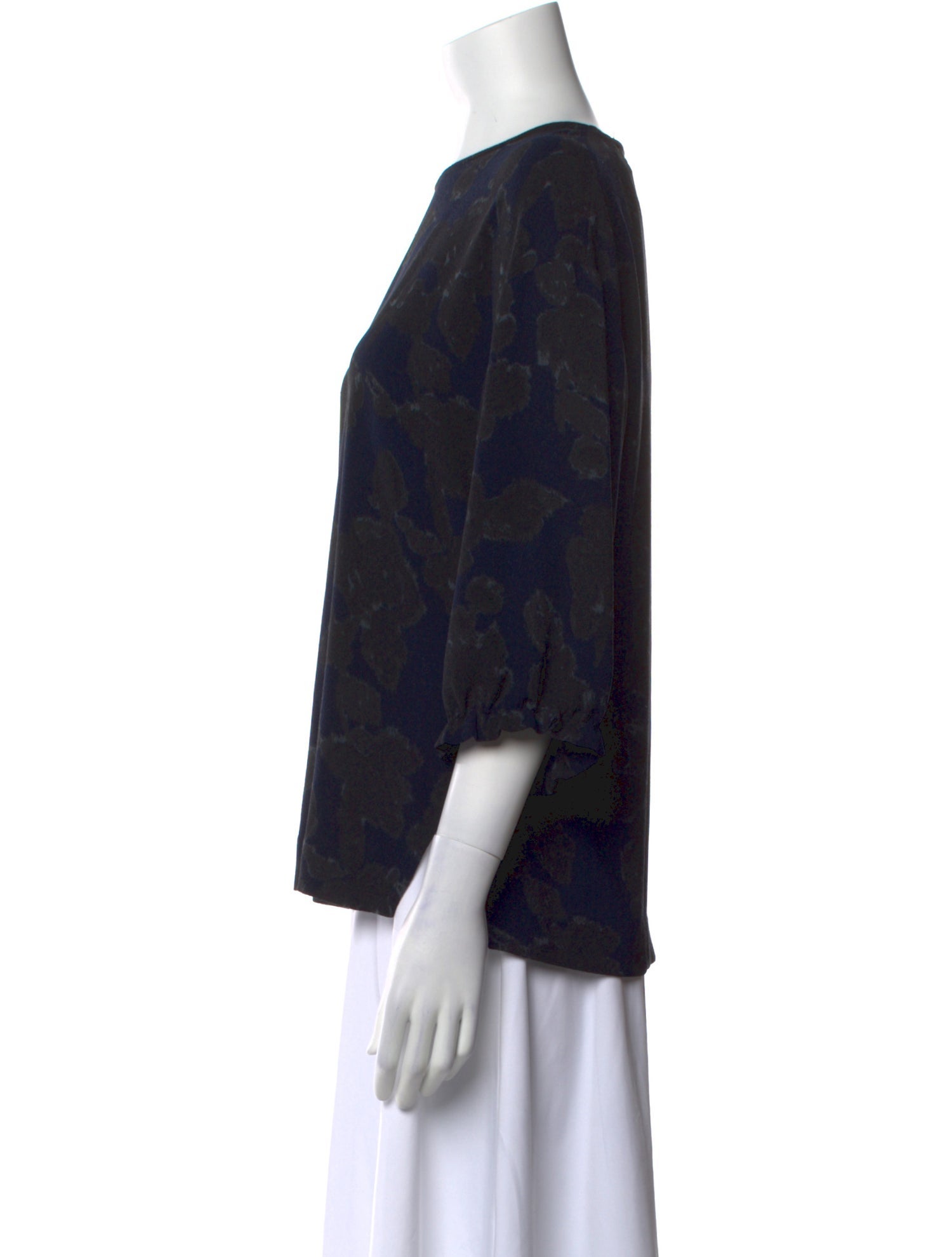 Essentiel Antwerp Printed Scoop Neck Blouse