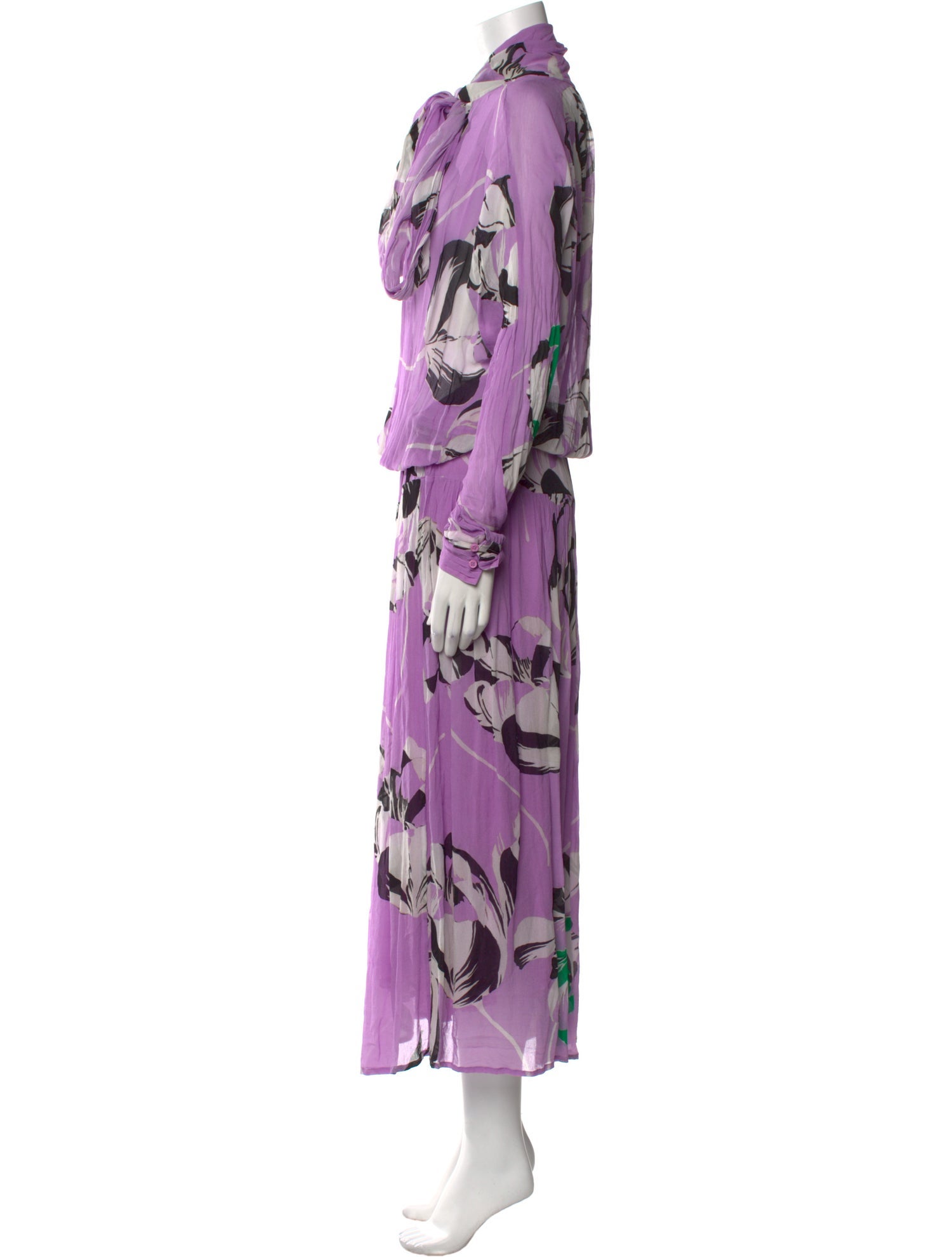 Essentiel Antwerp Floral Print Long Dress