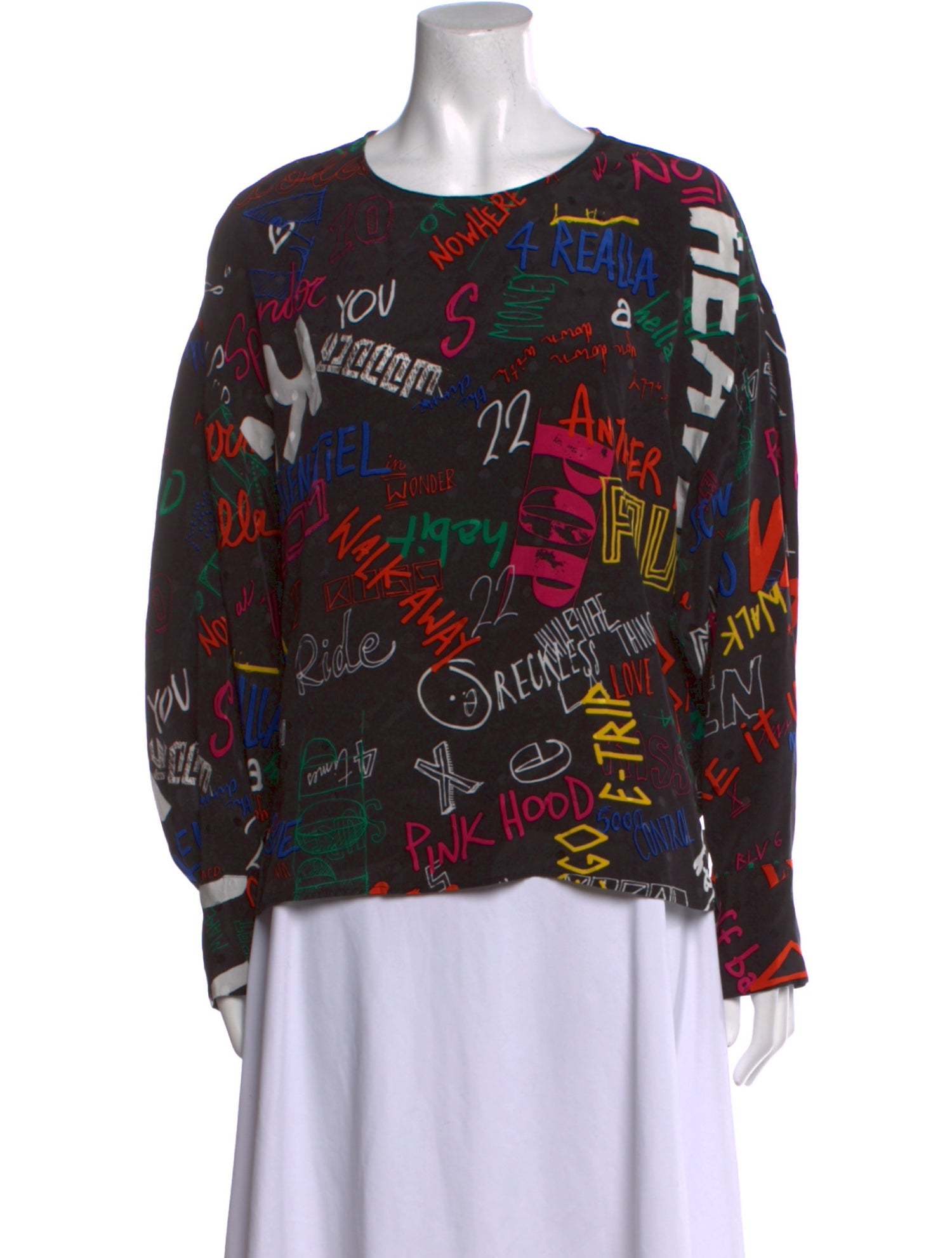 Essentiel Antwerp Silk Printed Blouse