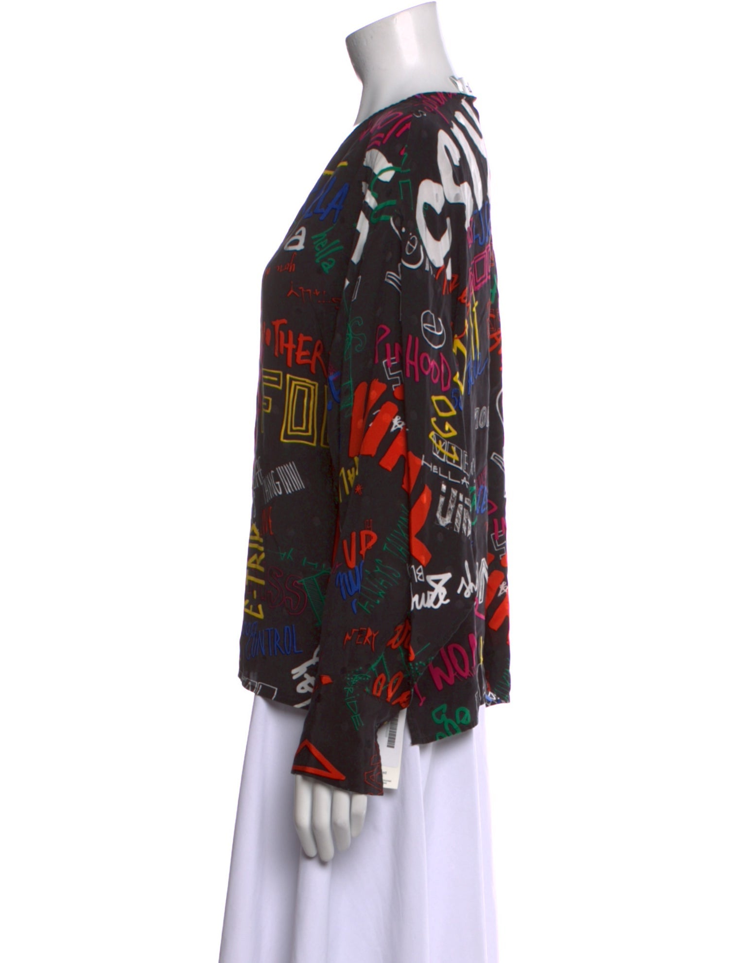 Essentiel Antwerp Silk Printed Blouse