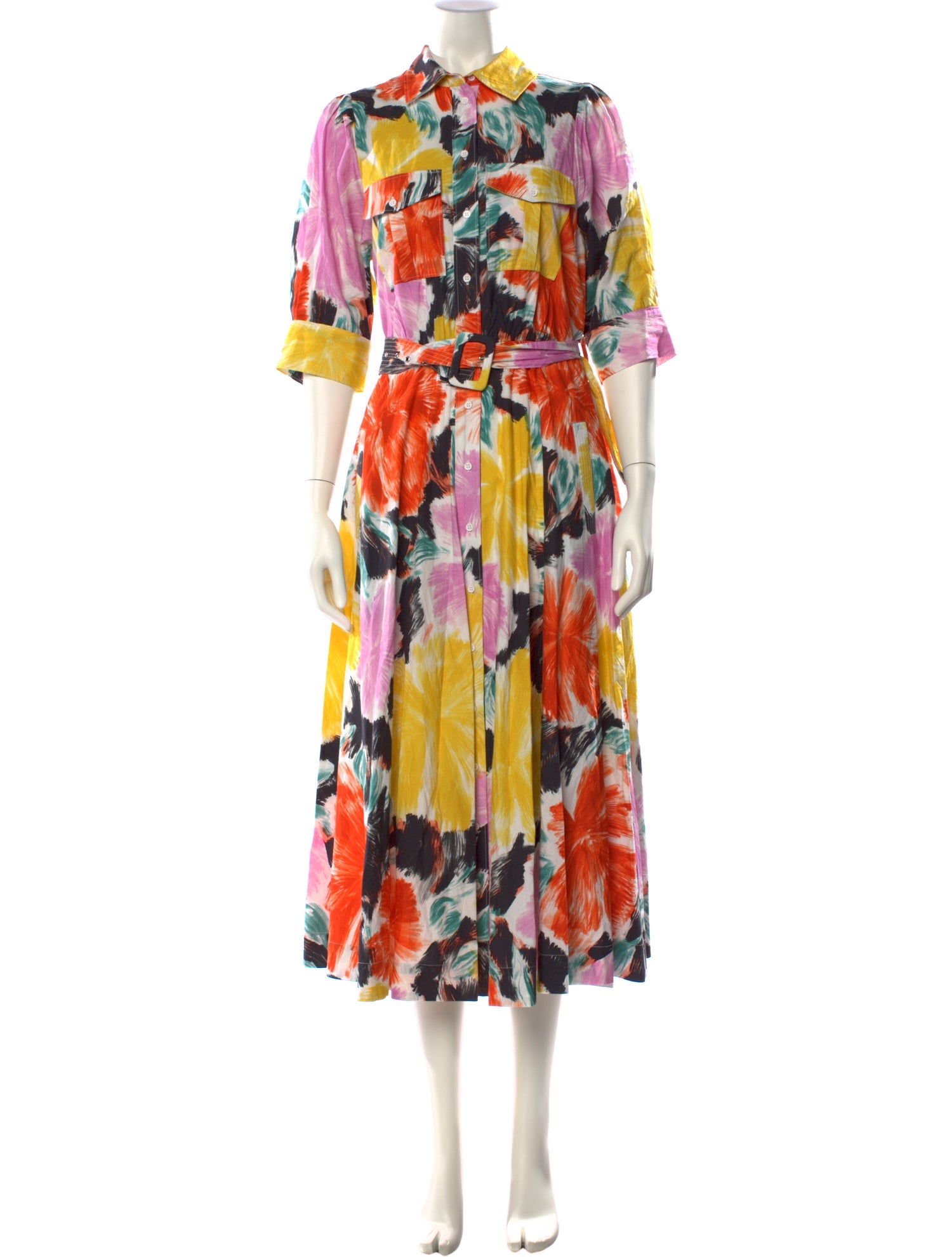 Essentiel Antwerp Floral Print Long Dress