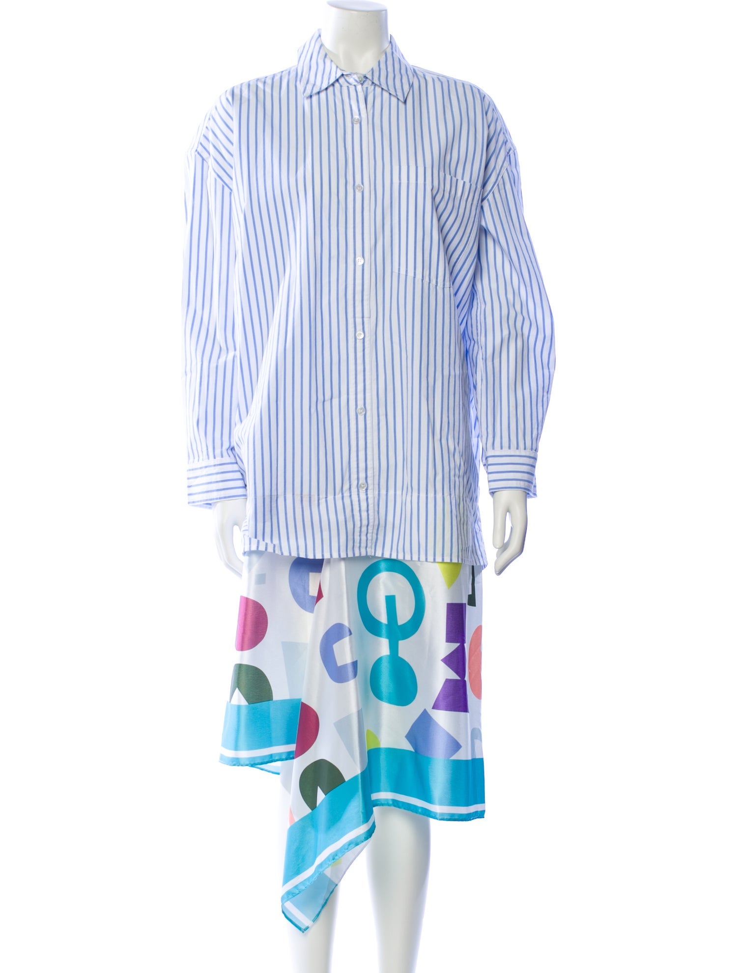 Essentiel Antwerp Striped Midi Length Dress