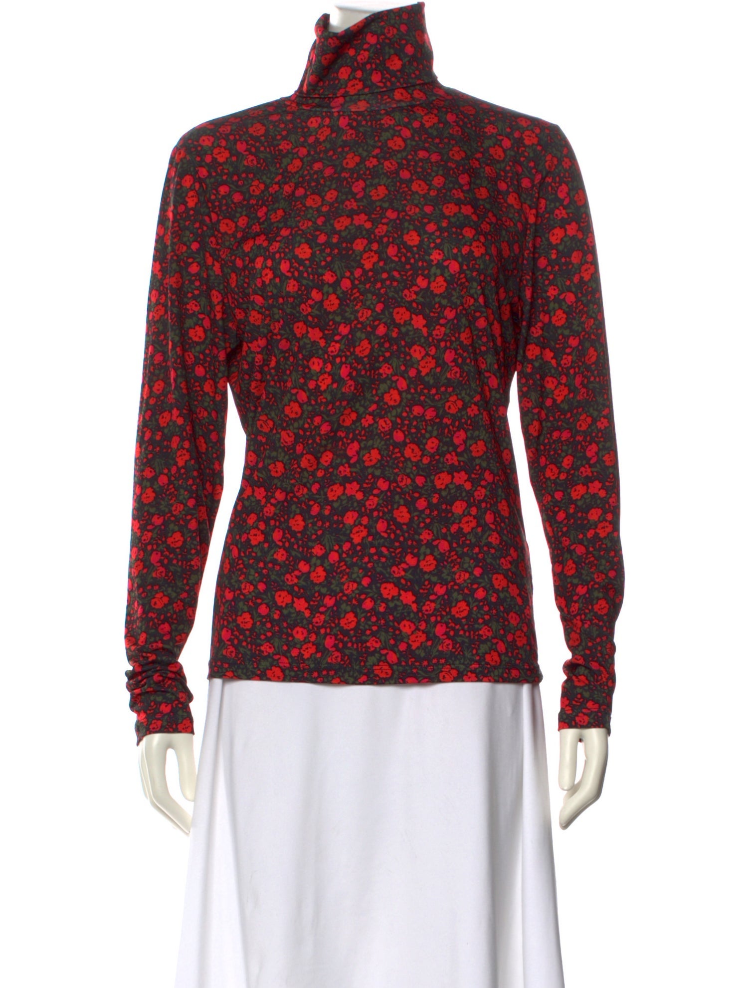 Essentiel Antwerp Floral Print Turtleneck Sweatshirt