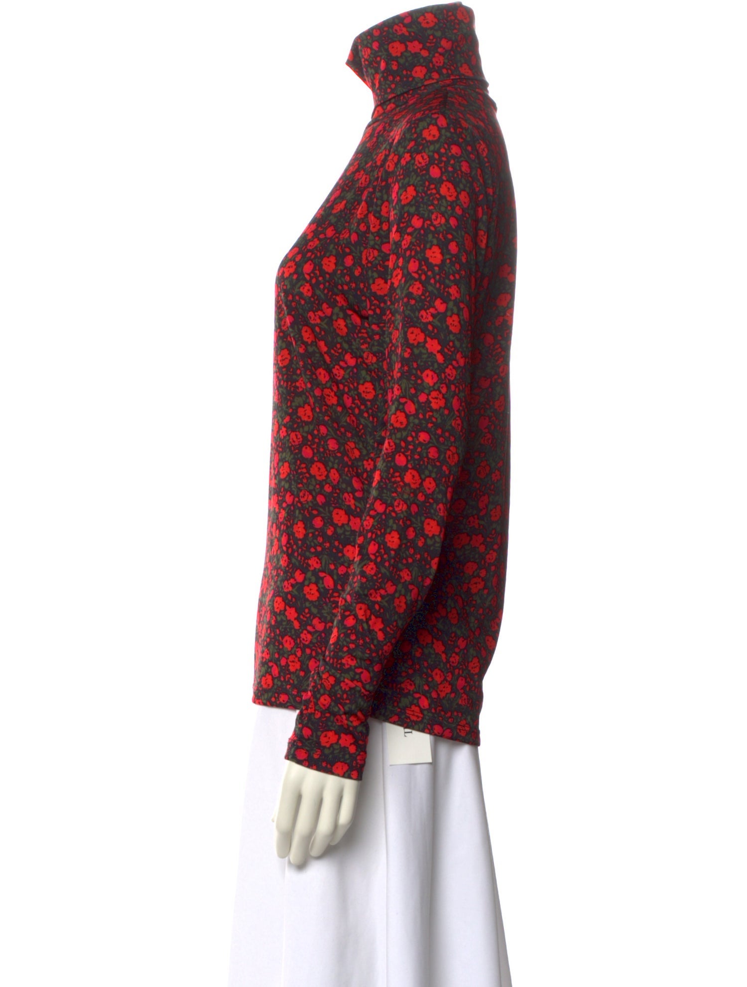 Essentiel Antwerp Floral Print Turtleneck Sweatshirt