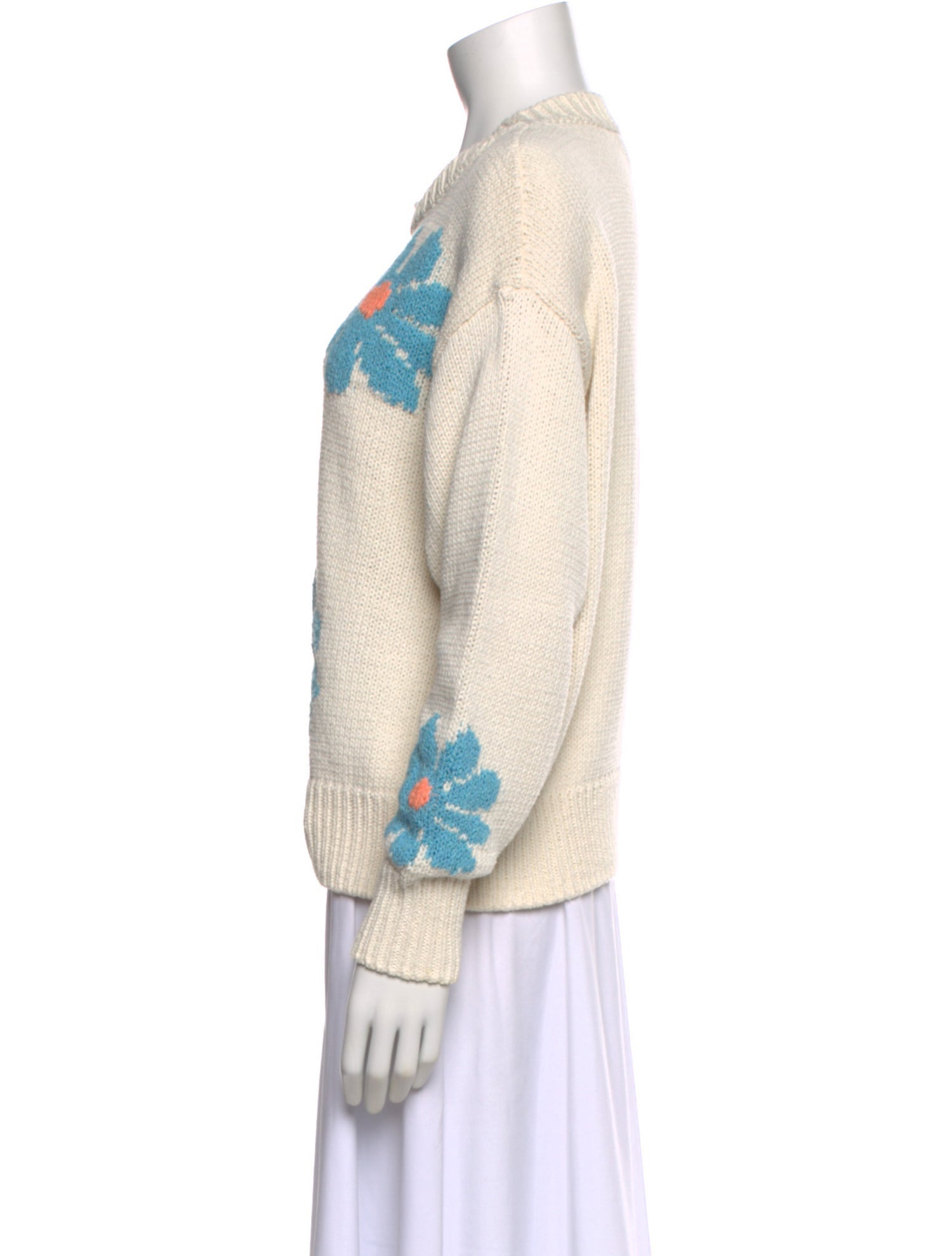 Essentiel Antwerp Floral Print Crew Neck Sweatshirt