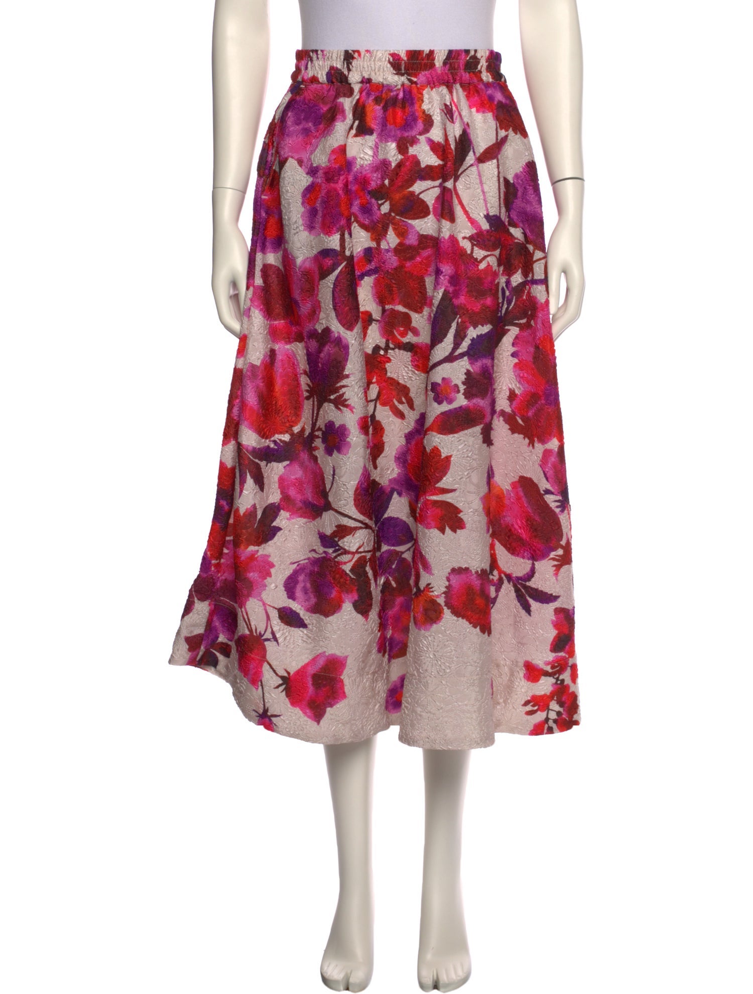 Essentiel Antwerp Floral Print Midi Length Skirt