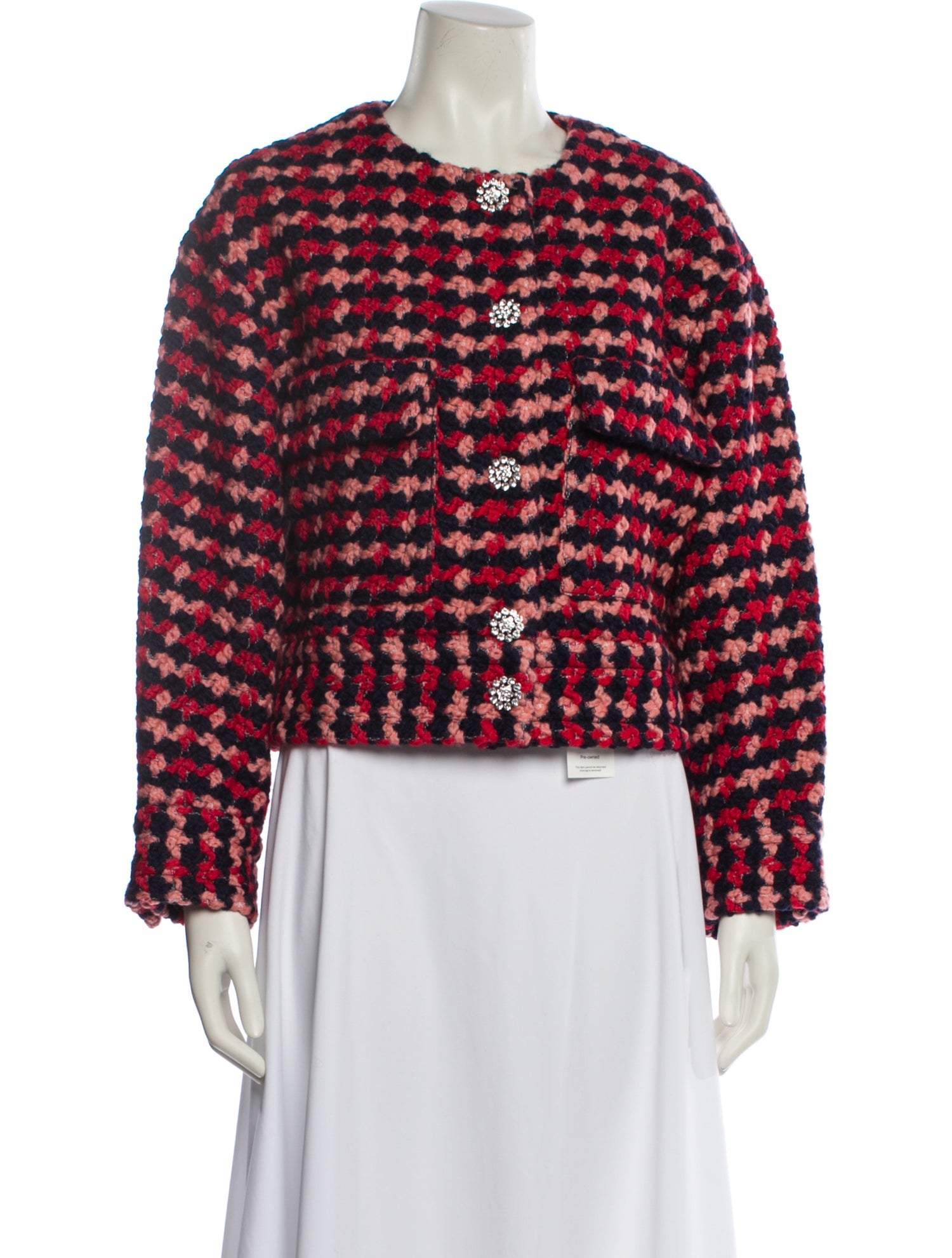 Essentiel Antwerp Wool Tweed Pattern Evening Jacket