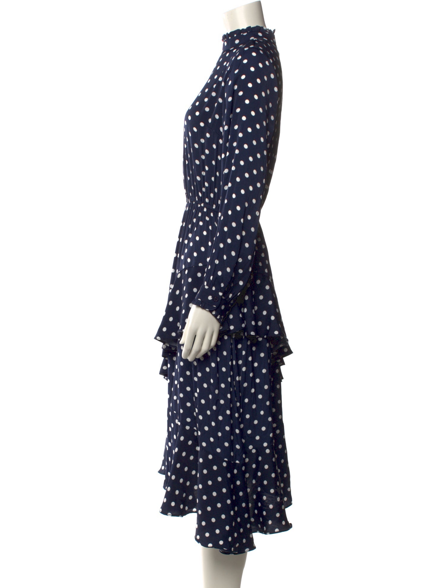 Essentiel Antwerp Polka Dot Print Midi Length Dress