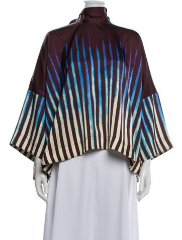 Pre-owned Essentiel Antwerp Striped Short Sleeve Top W/ Tags In Multi