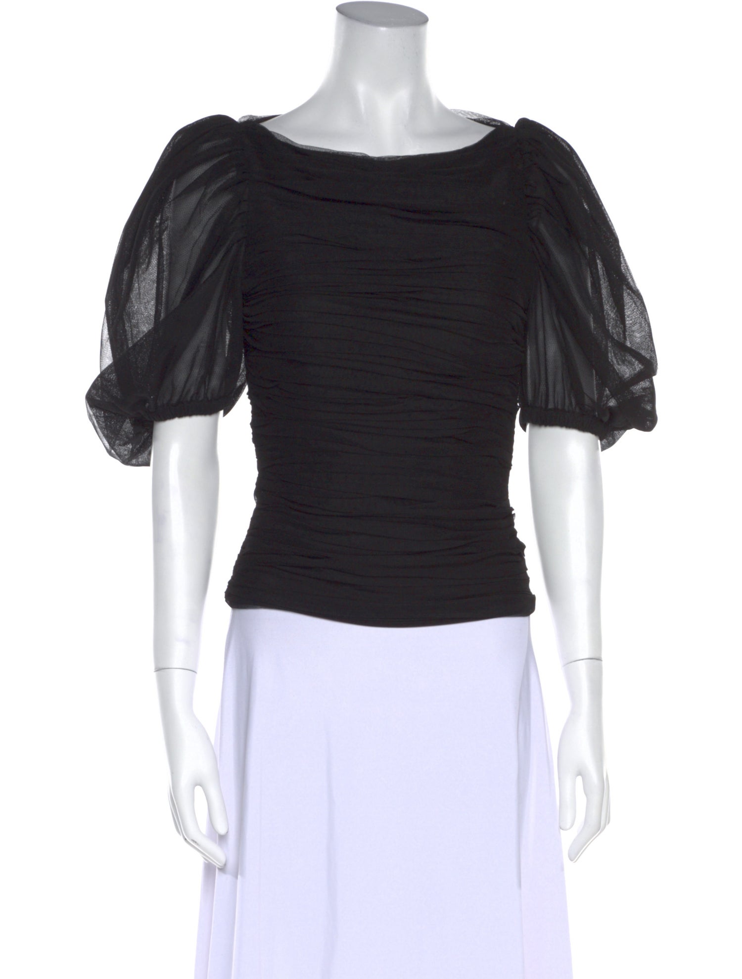 Anouki Bateau Neckline Short Sleeve Crop Top w/ Tags