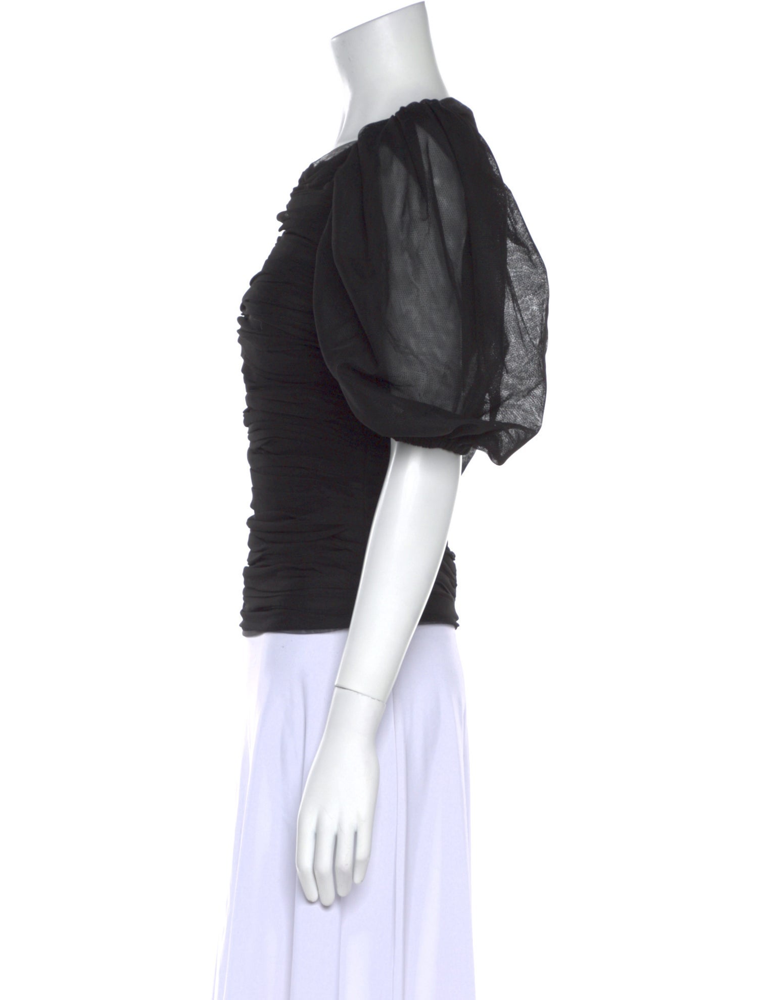 Anouki Bateau Neckline Short Sleeve Crop Top w/ Tags