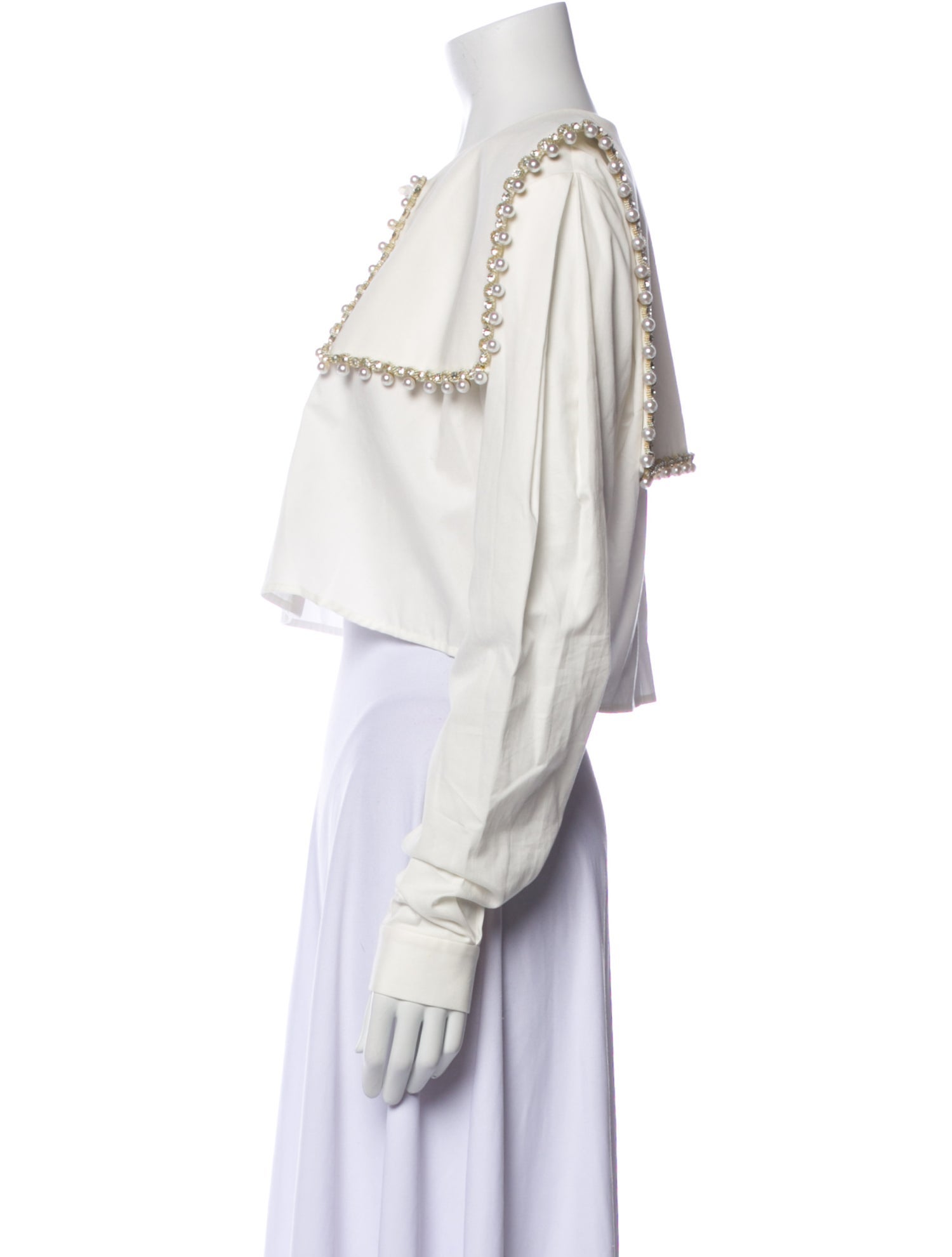 Anouki Crew Neck Long Sleeve Crop Top