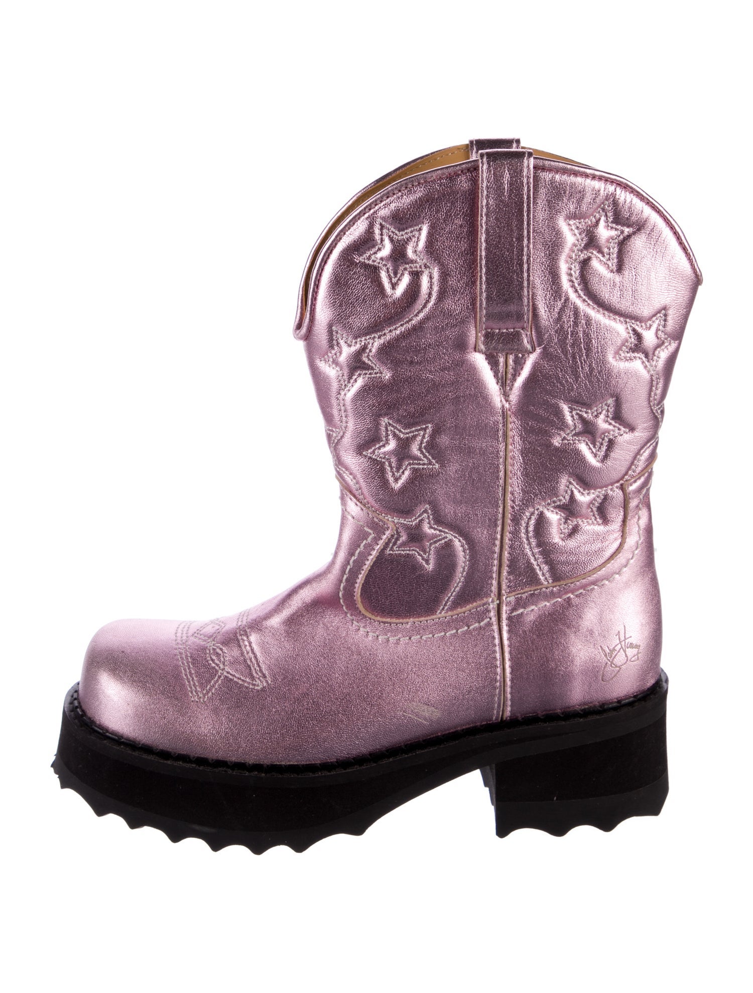 Anna Sui X John Fluevog Leather Combat Boots