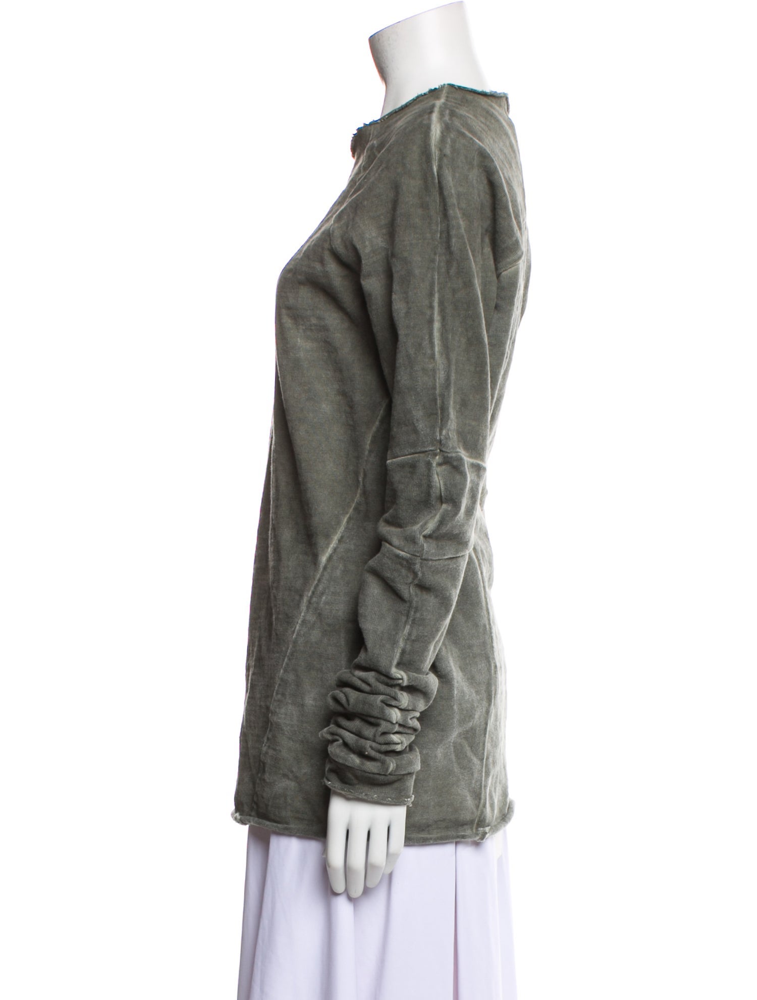 Andrea Ya'aqov Crew Neck Long Sleeve Sweatshirt