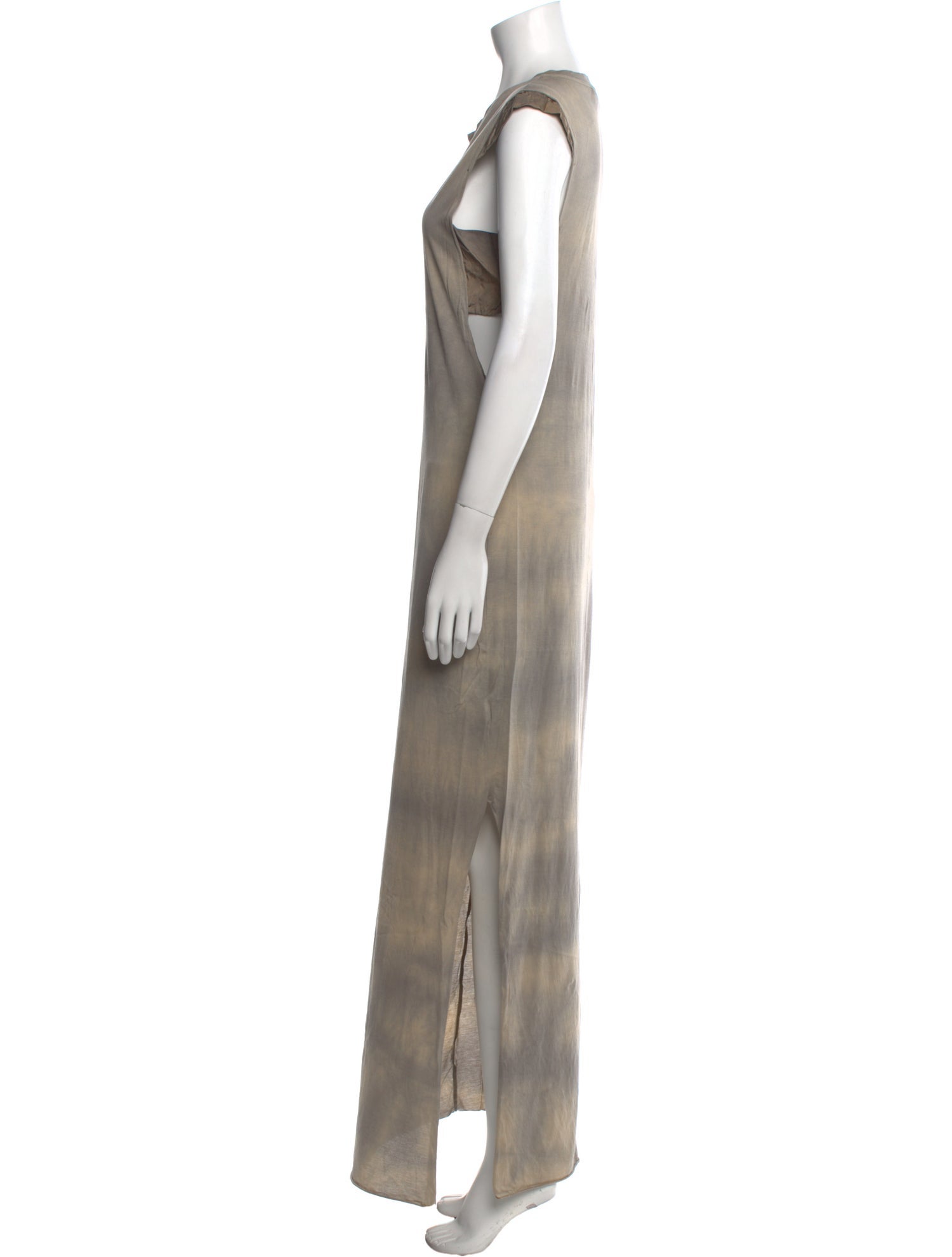 Andrea Ya'aqov Tie-Dye Print Long Dress