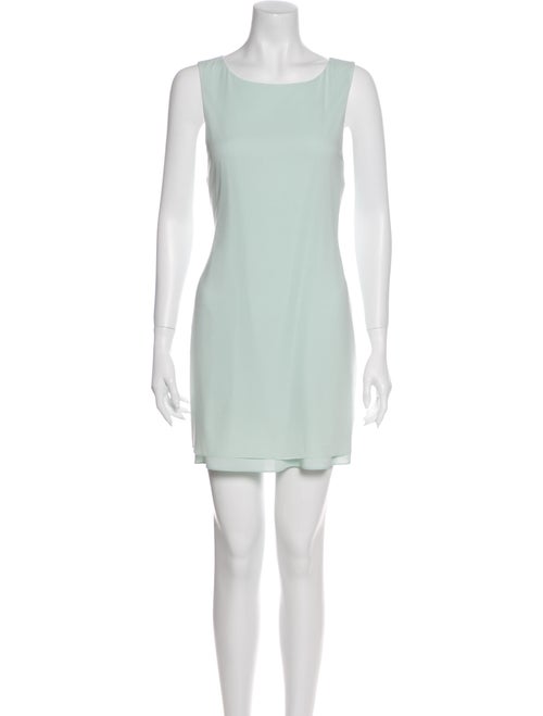 Alice + Olivia Silk Mini Dress Green