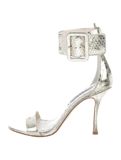 Alice + Olivia Leather Sandals Gold
