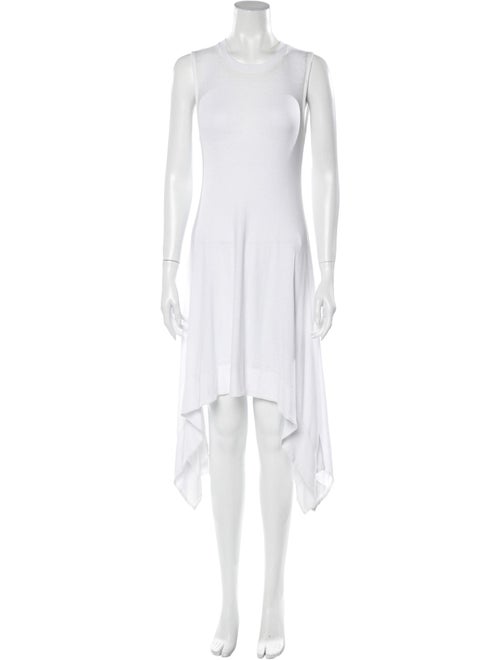 Alice + Olivia Sleeveless Midi Dress White