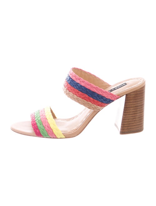 Alice + Olivia Striped Slides