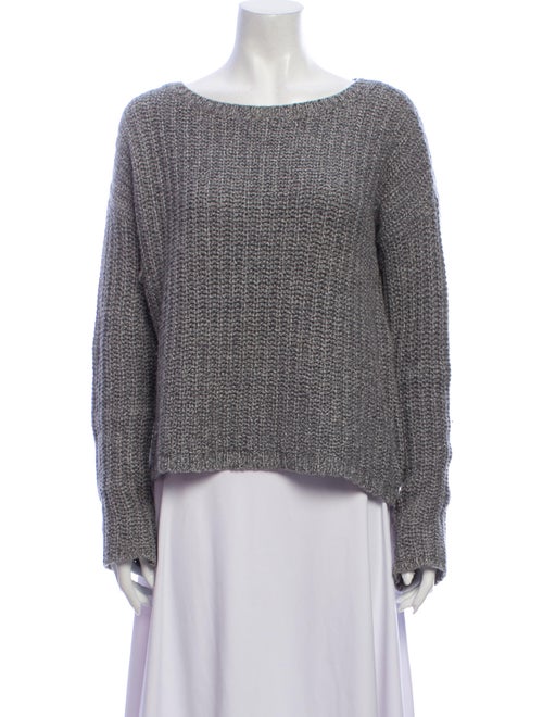 Alice + Olivia Bateau Neckline Sweater Grey