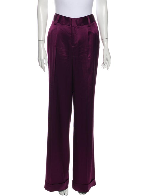Alice + Olivia Wide Leg Pants Purple