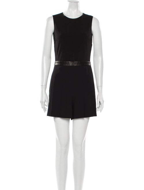 Alice + Olivia Scoop Neck Romper Black