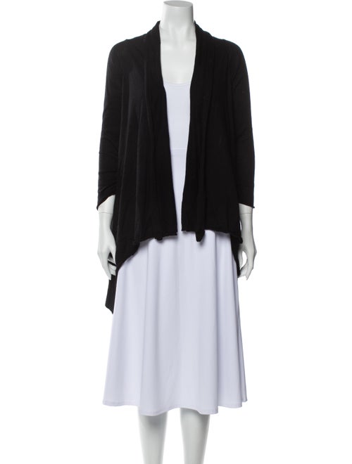 Alice + Olivia Open Front Sweater Black
