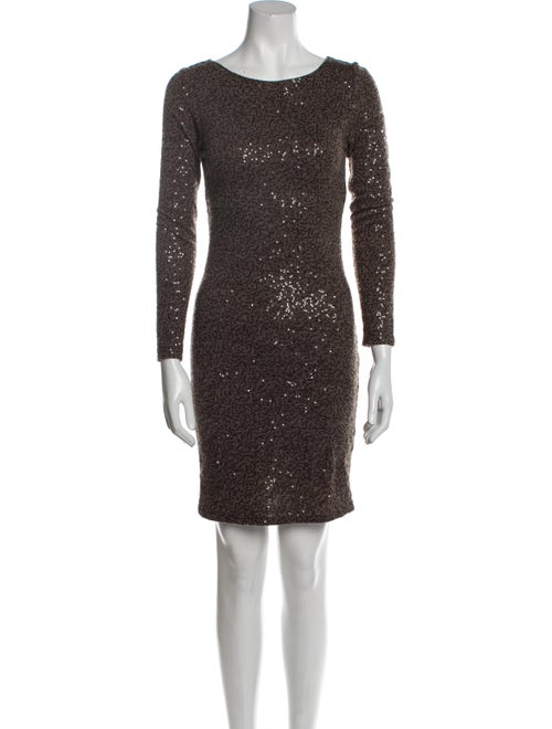Alice + Olivia Crew Neck Mini Dress