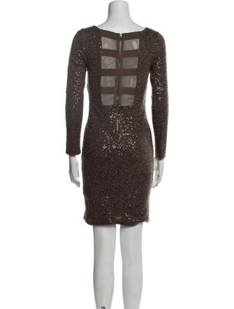 Alice + Olivia Crew Neck Mini Dress