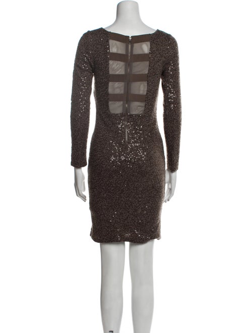 Alice + Olivia Crew Neck Mini Dress