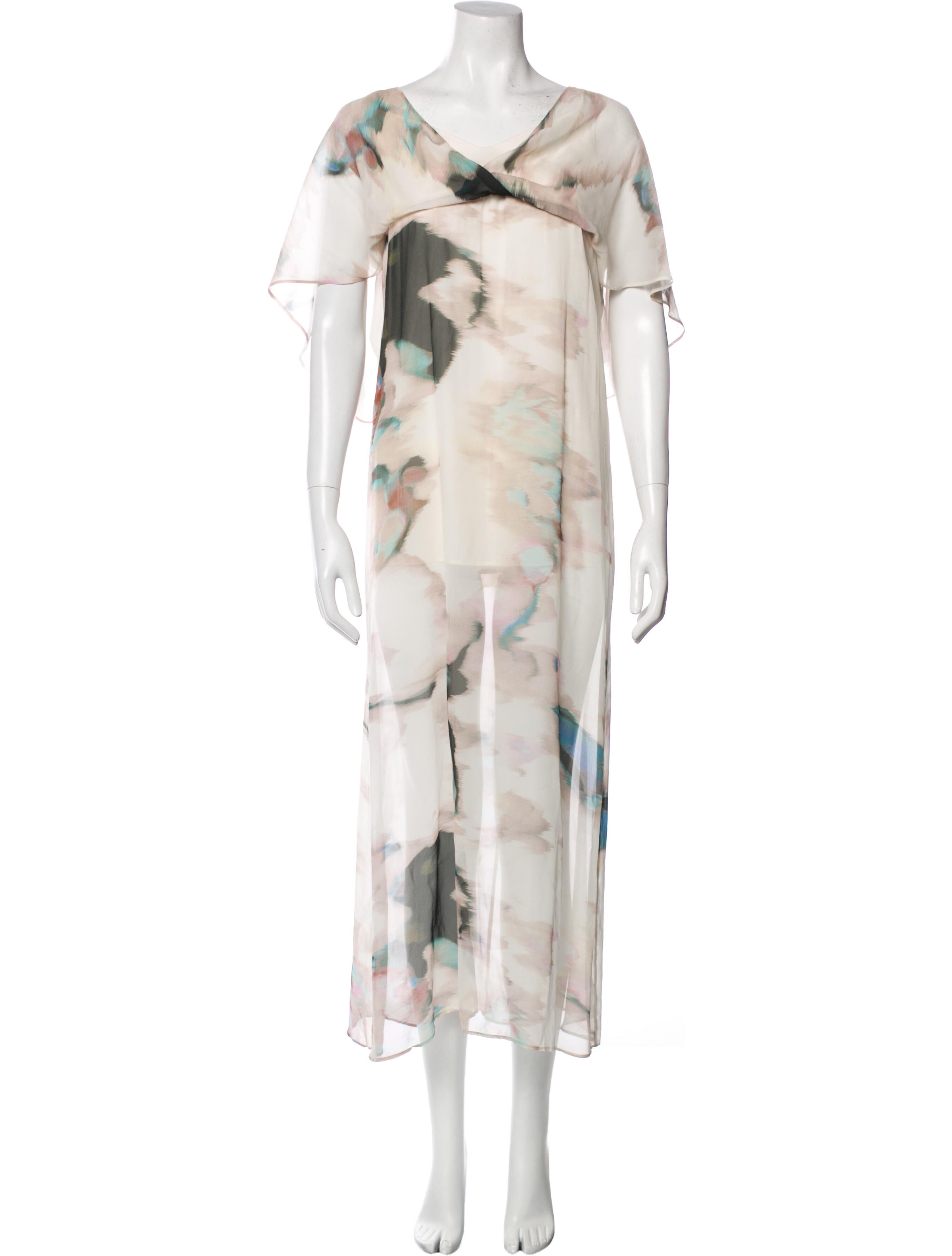 Alice + Olivia Floral Print Long Dress