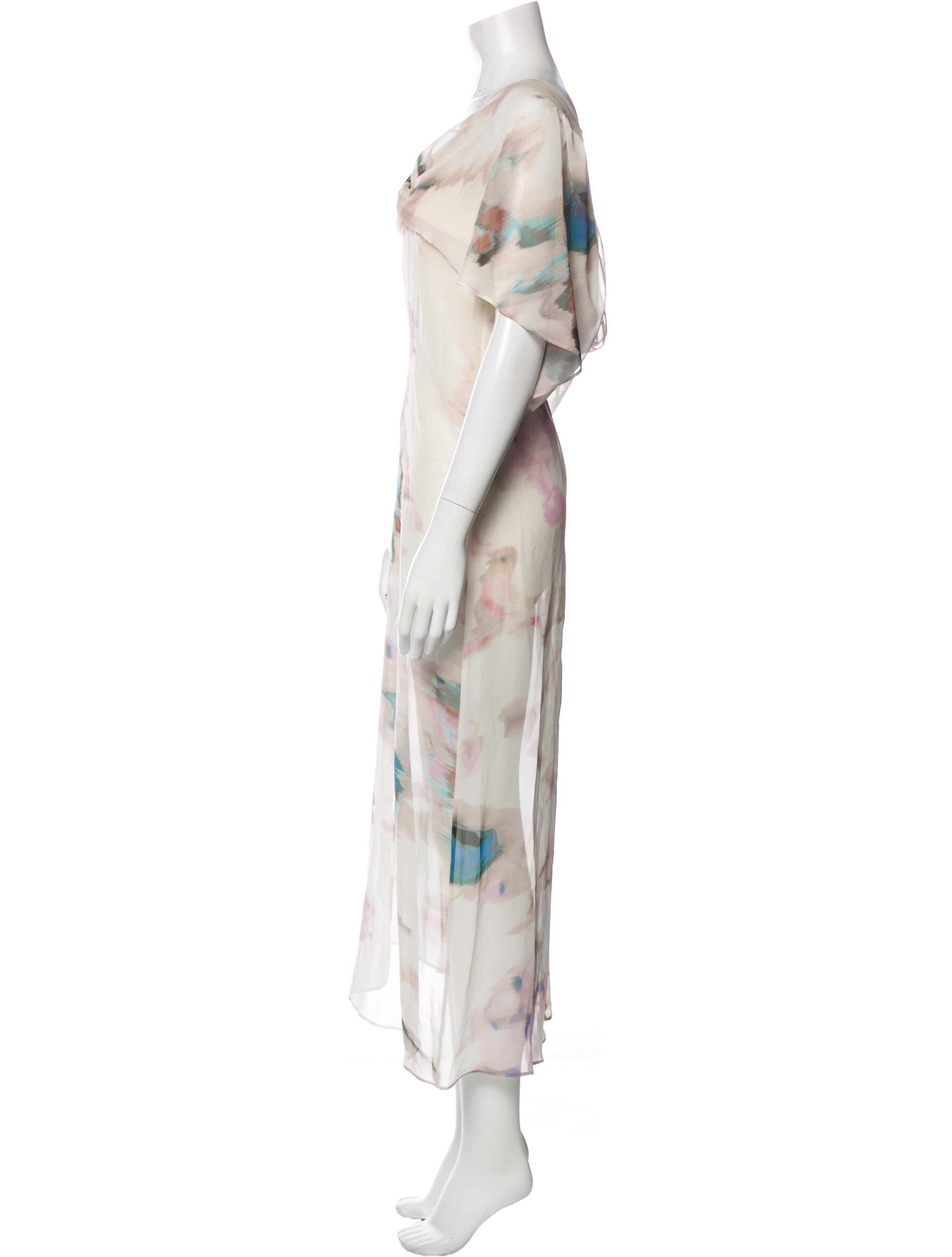 Alice + Olivia Floral Print Long Dress