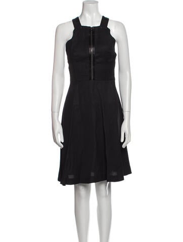 Alice + Olivia Dresses Lamb Leather Long Dress US 0 | XS