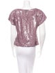 Alice + Olivia Sequin Top
