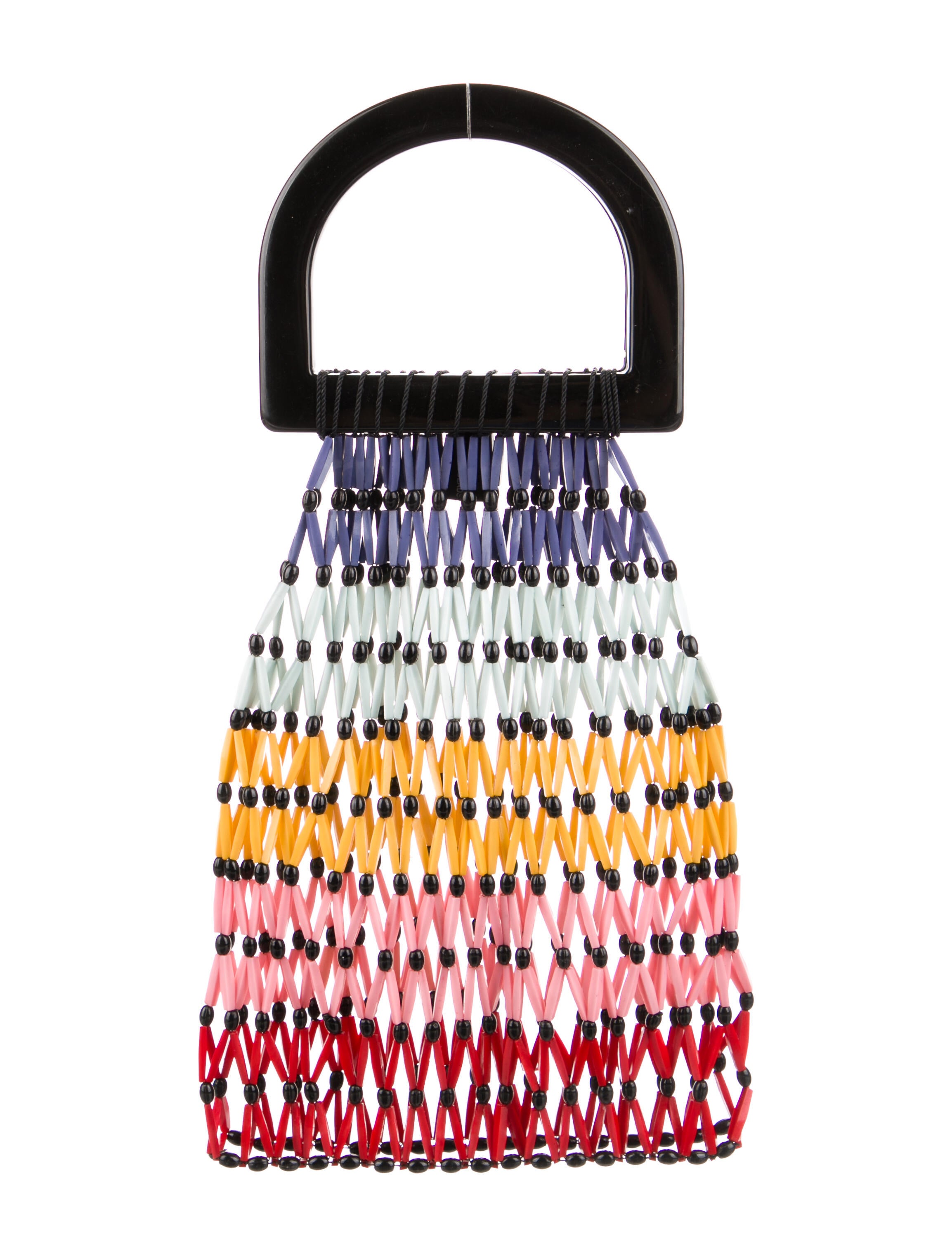 Alice + Olivia ColorBlock Acrylic Handle Bag Black Handle Bags