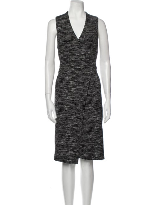 Alice + Olivia V-Neck Midi Length Dress