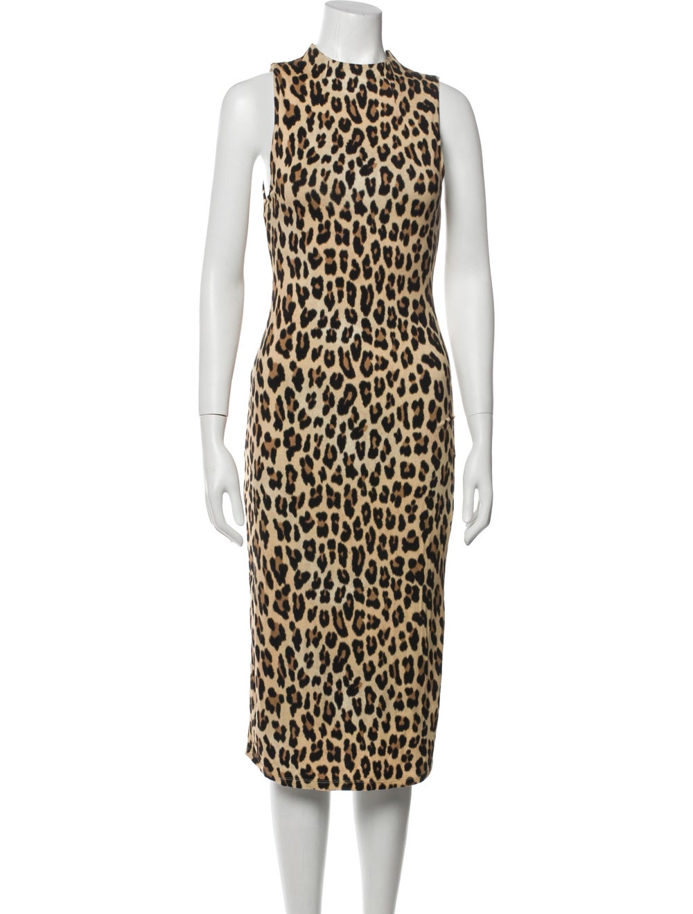 Alice + Olivia Animal Print Long Dress - image 1