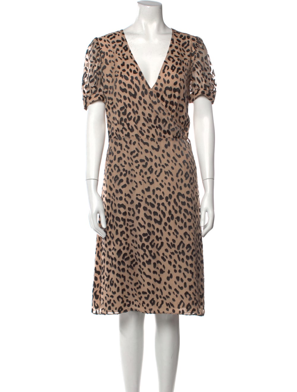 Alice + Olivia Animal Print Midi Length Dress - image 1