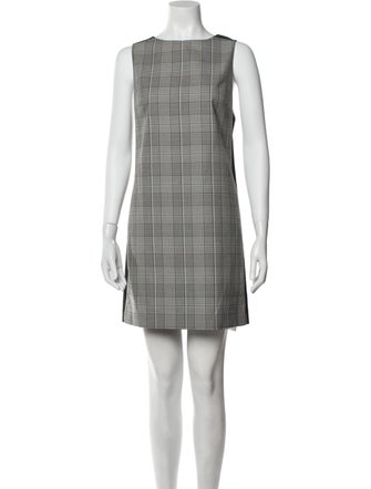 Alice + Olivia Plaid Print Mini Dress