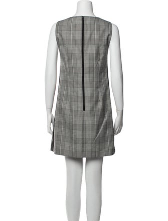 Alice + Olivia Plaid Print Mini Dress